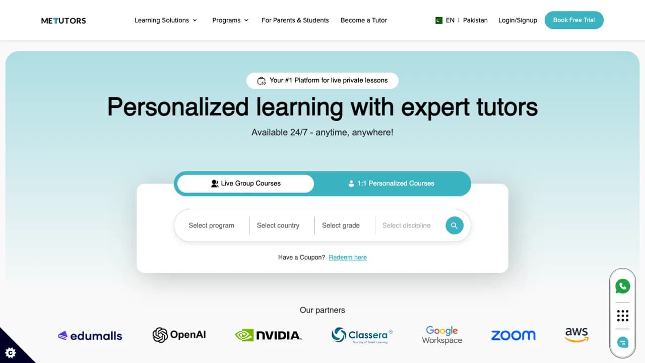 MEtutors — cover screenshot